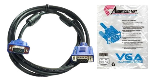 Cable Monitor Vga 5 Mts Grueso American Net Nuevos