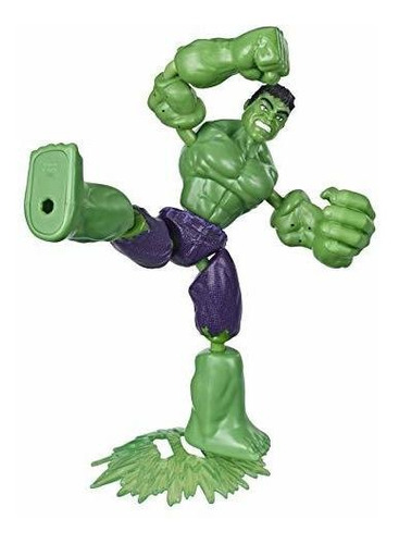Figura De Acción Hasbro Hulk Bend And Flex Marvel De 6 Pulga