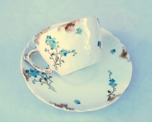 Taza Limoges J. Pouyat Antigua Con Detalles.