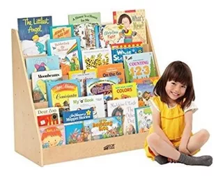 Ecr4kids Birch Hardwood Single-side Book Book Display St