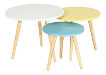 Comprar Set De Mesas Ratonas Pow 40, 50, 60 Cm Diámetro