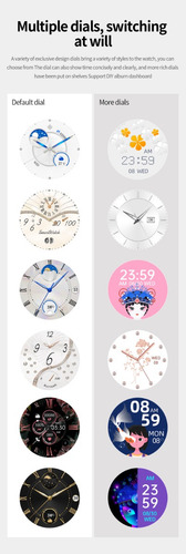 Imagen 7 de 10 de Relojes Mujer Hombre Smartwatch Inteligente Llamadas Retina