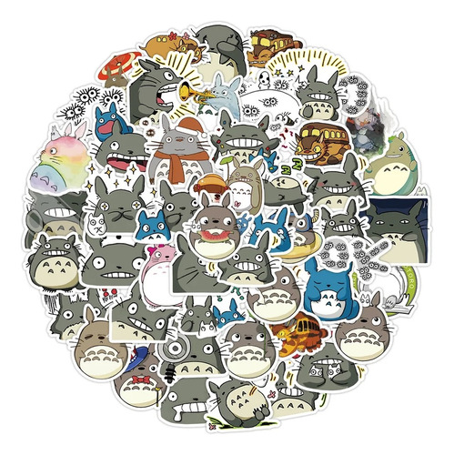 Stickers Autoadhesivo Pegatinas X 50 Entrega Rapida Totoro