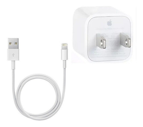 Imagen 2 de 5 de Cargador iPhone X, Cable Lightning + Taco Pared 5w Nuevo