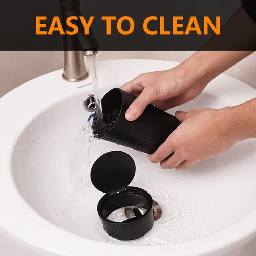 Bote De Basura Negro Xhuangtech Mini Essential Para Coche Co
