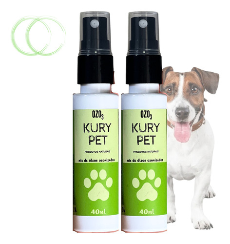 Tratamento Otite Para Cães Orelha Ouvido Cura Pet 40ml 2unid