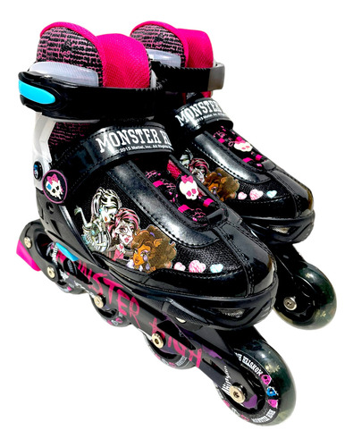 Patines Mattel Monster High Luces Ajustables Roller  S Y M 