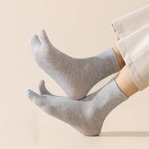 2 Pares De Calcetines Unisex Con Punta Tabi Para Kimono Y Sa