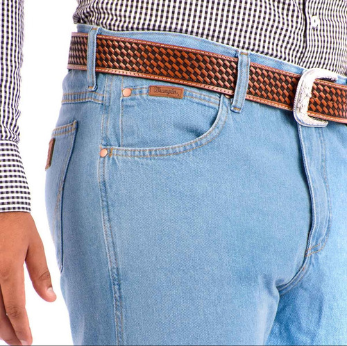 Calça Jeans Wrangler Masc. Delavê 100%algodão Tradicional