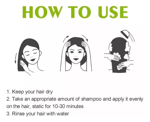 Para Champú De Tinte Para El Cabello, Champú De Tinte Instan