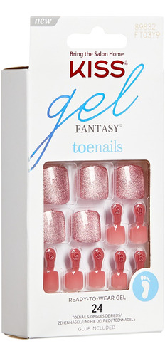 Uñas Postizas Para Pies Gel Fantasy Toenails-miss Fancy Kiss