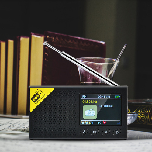 Ecrã A Cores Portátil Dab Radio Internet Radio Fm