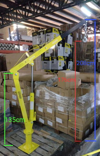 Guinche Pluma Para Camioneta 1tn 1000 Kg Hidráulico Barovo