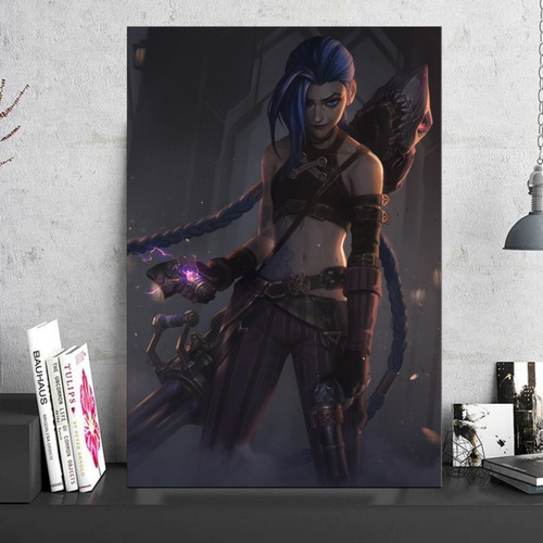 Cuadro Decorativo Jinx Granada League Of Legends 40x60cm