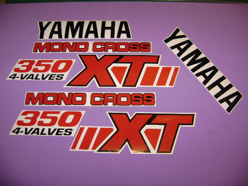 Kit De Calcomanias Para Xt 350 Yamaha 89-91 Cross Xt350