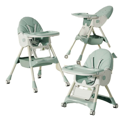 Silla Periquera Bebe 5 En 1 - Mecedora Reclinable Y Plegable Periquera Verde