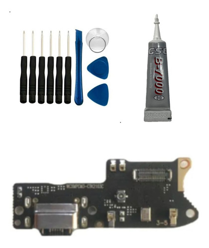Placa De Carga Compativel Com Redmi Poco M3 + Kit Reparo