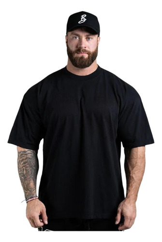 Camiseta Oversized Para Treino E Casual 100% Algodão Premium
