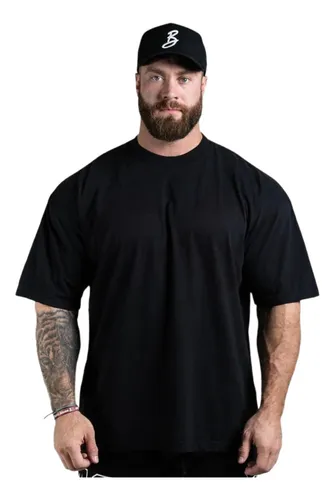 Camiseta Oversized Para Treino E Casual 100% Algodão Premium