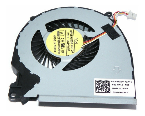Ventilador Dell Inspiron 15 5577 7557 7559 5576 Cn-04x5cy 04x5cy 4x5cy Fglp-dfs2001053p0t Derecho Gpu V92 B