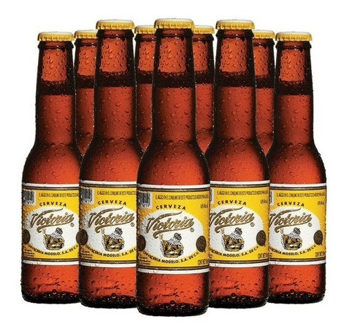 Cerveza Obscura Victoria Cuartito, 12 Botellas De 210ml C/u