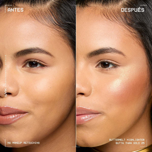 Iluminador Cremoso Buttermelt Highlighter De Nyx Butta Than Gold