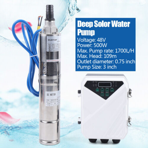 3  Solar  Submersible Bore Hole Deep Well Water Pump Mpp Ttb