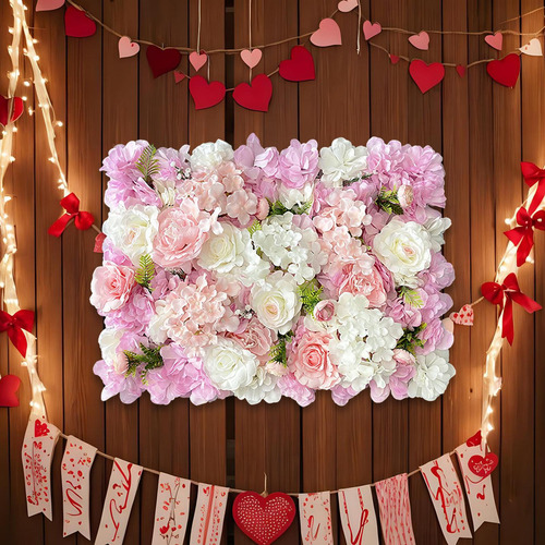 Panel De Pared De Flores Artificiales, Telón De Estilo C