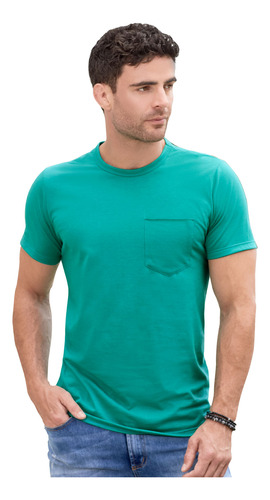 Camiseta Hombre Verde Mp 78120