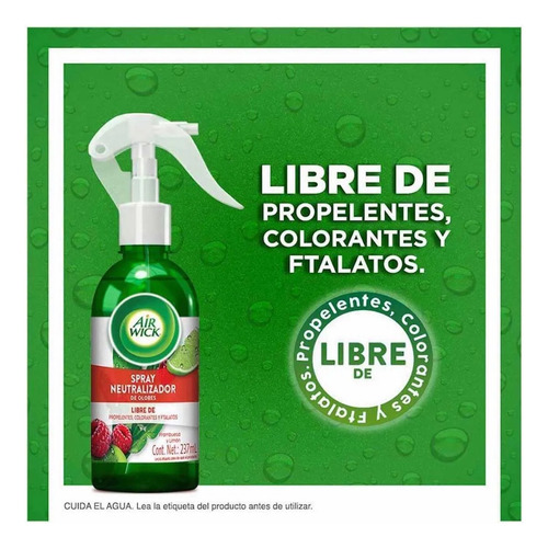 Spray Neutralizador De Olores Air Wick Frambuesa Y Limón