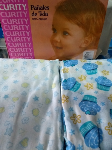 Pañales De Tela Curity Para Varón Y Hembra 100% Algodon
