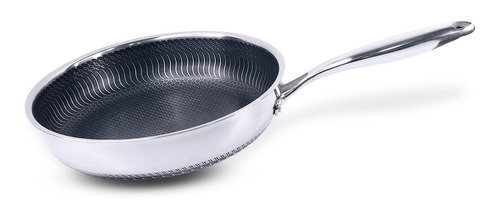 Frigideira Premium Hexapan Tripla Faciltec Em Aço Inox 30cm