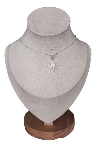 Collar Estrella Fugaz De Plata Esterlina S925