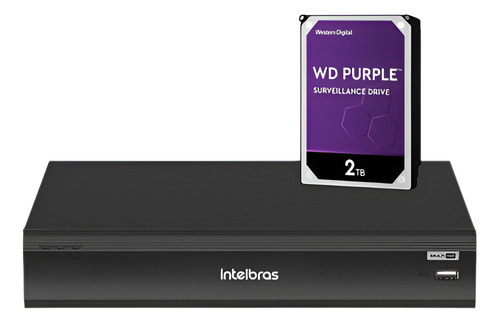 Dvr Intelbras Imhdx 3116 Hd 2tb Camera Vipc 1230 B Full Hd