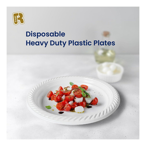 Placas De Plástico Blancas De 6 Pulgadas R -kay De 100 Y De