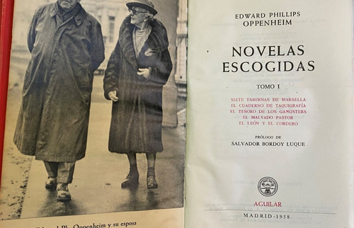 E. Ph. Oppenheim Novelas Escogidas 2 Tomos / Aguilar 1958 A2