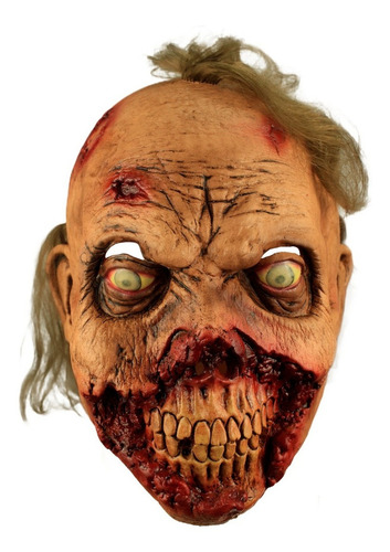 Máscara Látex Zombie Rotten Gums Terror Halloween Ghoulish Color Beige