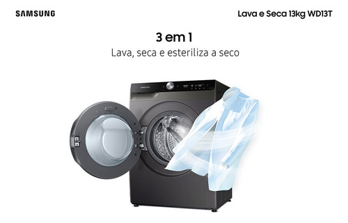 Lava E Seca Samsung 13 Kg Smart Digital Inverter - Wd13t