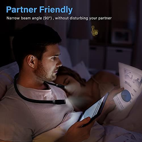 Luz Led Recargable De Lectura Para El Cuello, Luces De Libro