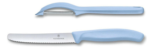 Set De Cuchillo Con Pelador Victorinox Azul