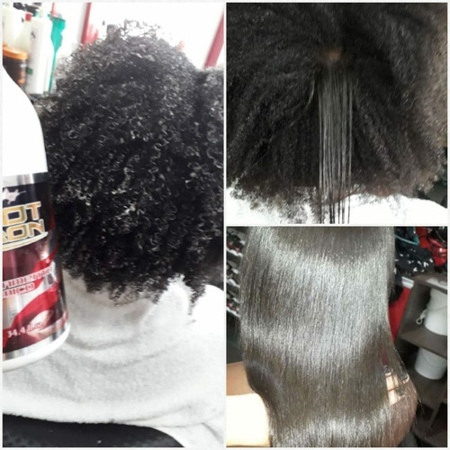 Imagem 6 de 8 de Progressiva Sem Formol E Parabenos Hot Iron 1 Litro + Brinde