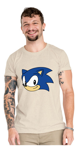 Polera Sonic Hedgehog Perfil Algodon Organico Wiwi D