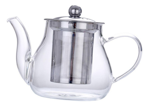 Tetera De Vidrio Transparente, Hojas Sueltas 400ml