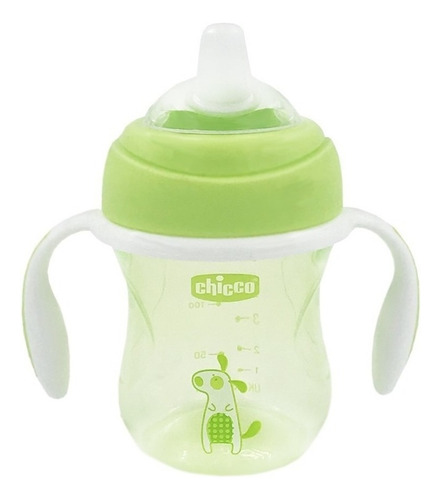 Copo Transition Neutro 4m 200ml Chicco Cor Verde
