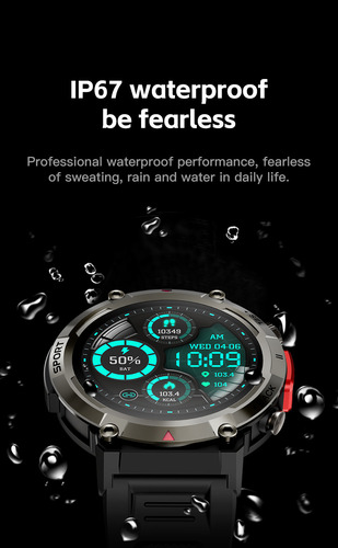 Reloj Inteligente A Prueba De Agua Con Linterna