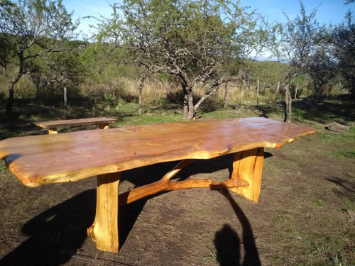 Mesa Rústica Madera Ciprés