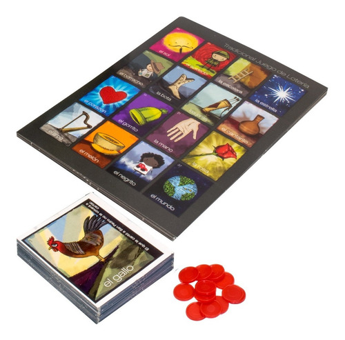 Juego De Mesa Novelty Loteria Tradicional En Caja Tin