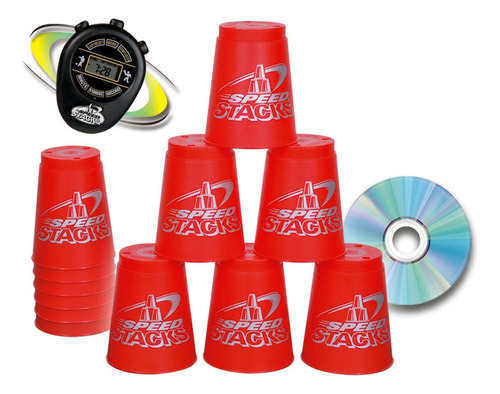 Juego Speed Stacks Sport Vasos Apilables Cronómetro Ditoys