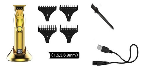 Maquina De Acabamento Profissiona Km I32s + Shaver Km Tx1 Cor Dourado 110v/220v