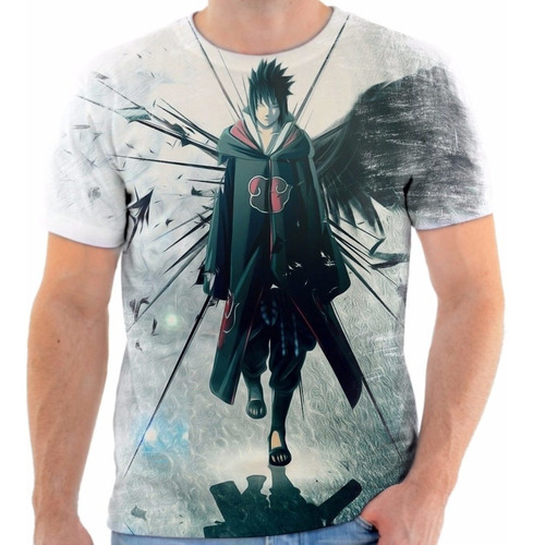 Camisa Camiseta Personalizada Sasuke Anjo Naruto Akatsuki 6